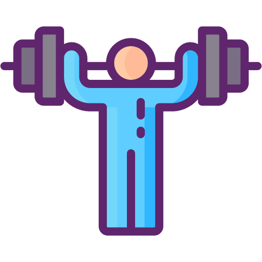 Physical activity physical activity strong healthy icon