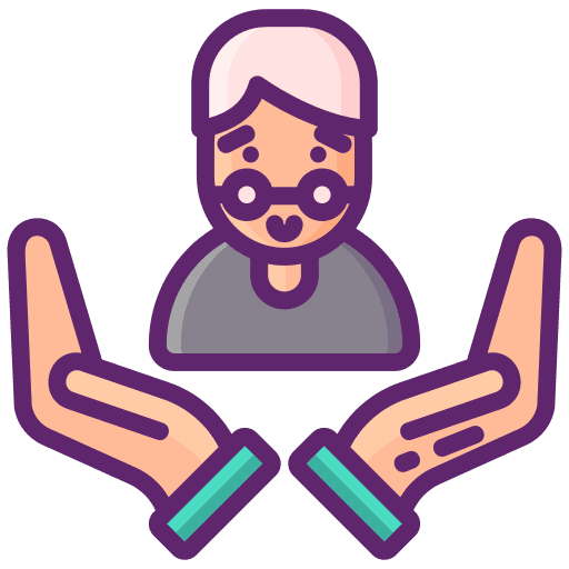 Recipient medical help health icon