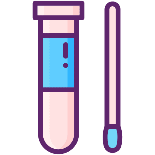 Pcr test coronavirus pcr test healthcare and medical icon