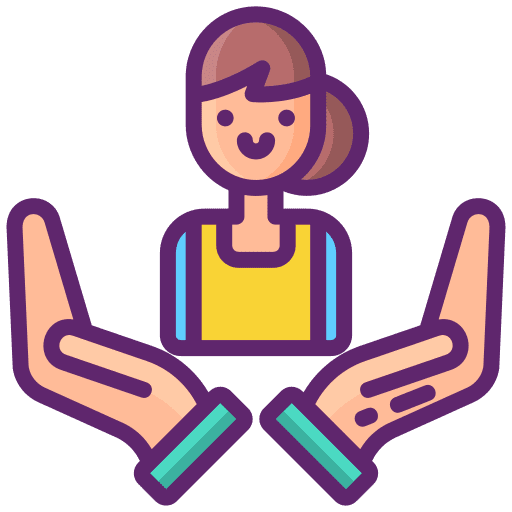 Provider help woman professions and jobs icon