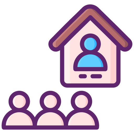 Isolation avoid crowds social distancing isolate icon