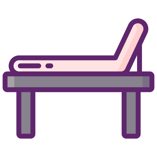 Medical bed sick hospital bed cure icon