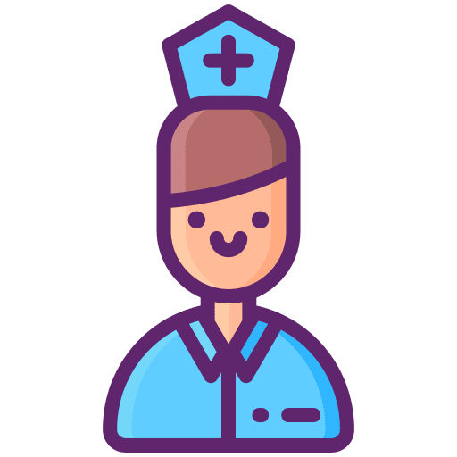Nurse man professions and jobs medical icon