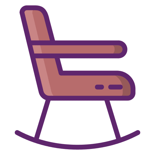 Rocking chair furniture and household retirement old icon