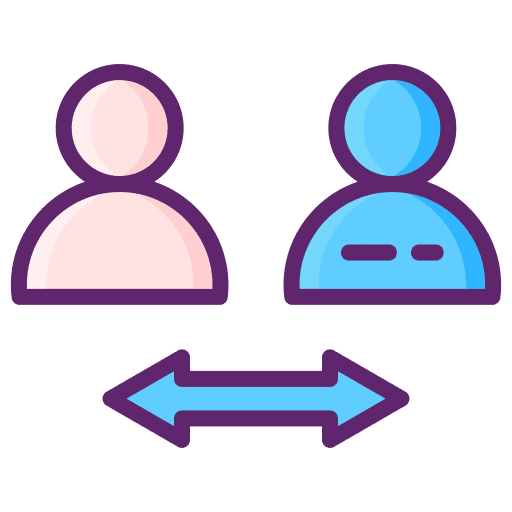 Social distancing social distancing healthcare and medical coronavirus icon