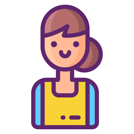 Social worker profile female social worker icon