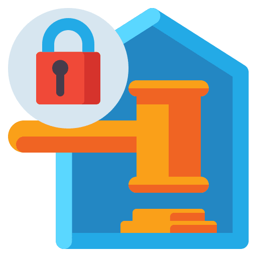 Auctions gavel business and finance auction icon