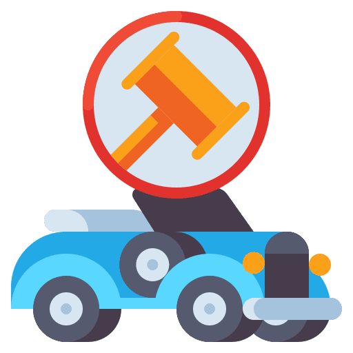 Items auctioner business and finance item icon
