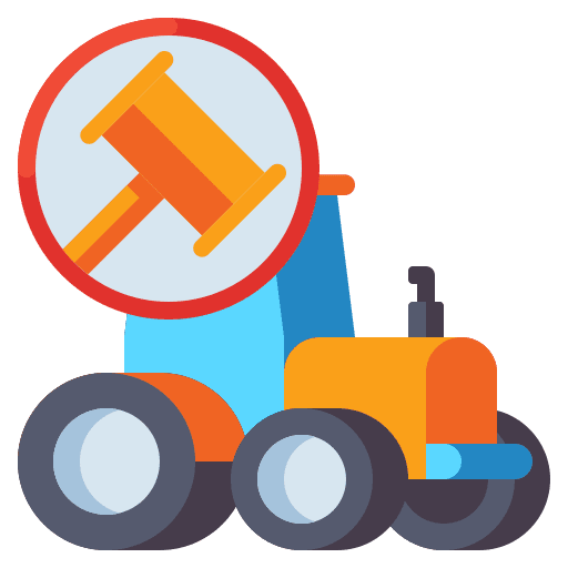 Agriculture agricultural offer auctioner icon