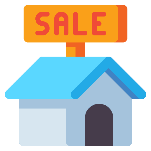 Estate real estate investment sale icon