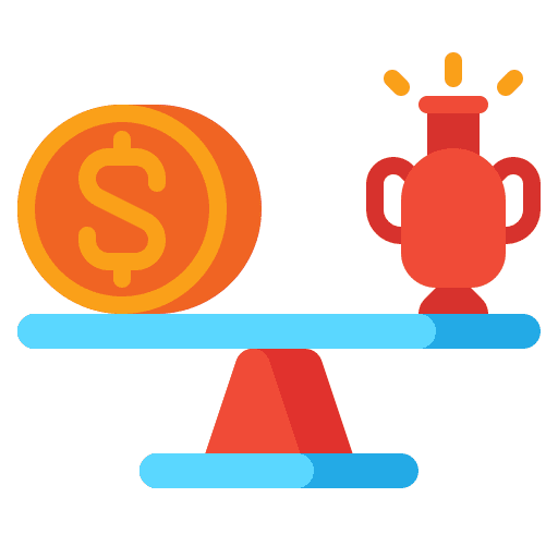 Fair trade business and finance trading market icon
