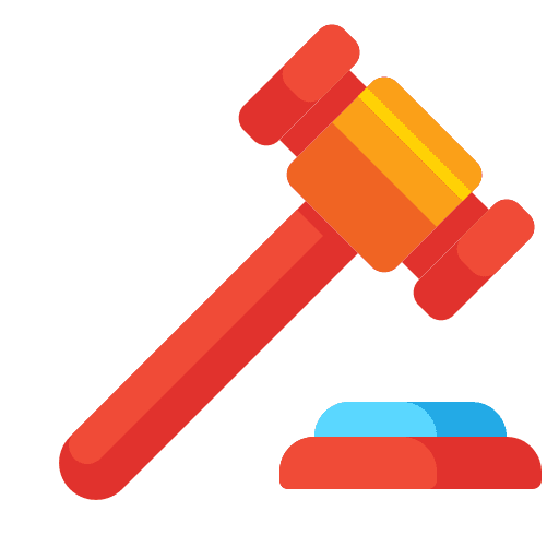 Gavel auction hammer verdict auction icon