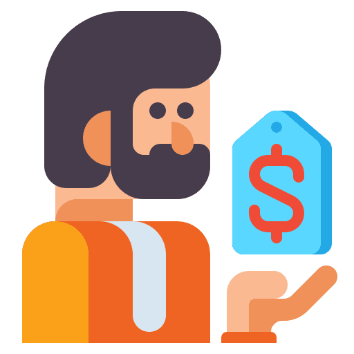 Seller business and finance auction avatar icon