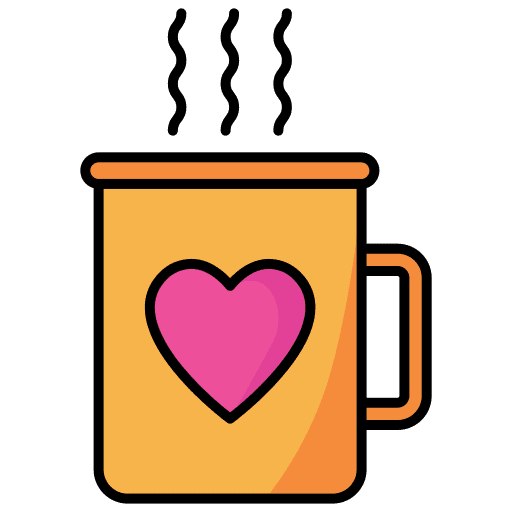 Coffee mothers day gift mug icon