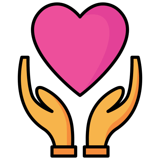Mother heart hand love icon Mother heart hand love icon