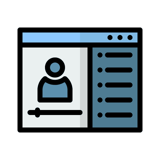 Online course digital learning education elearning icon