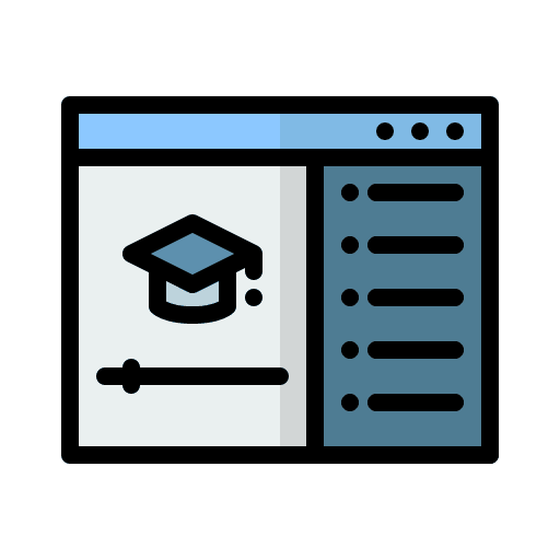 Online course online course video online learning icon