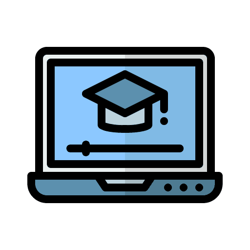 Online learning computer lesson elearning icon Online learning computer lesson elearning icon