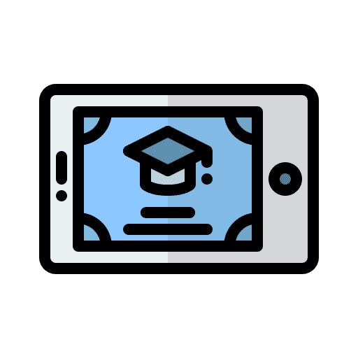 Certificate certificate tablet education icon Certificate certificate tablet education icon