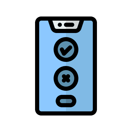 Online test smartphone online test quiz icon Online test smartphone online test quiz icon