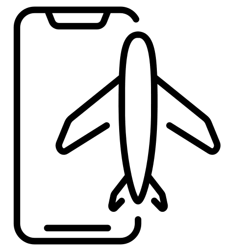 Airplane mode electronics mobile phone plane mode icon