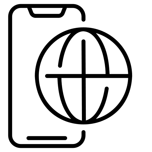Mobile web mobile web smartphone global icon Mobile web mobile web smartphone global icon