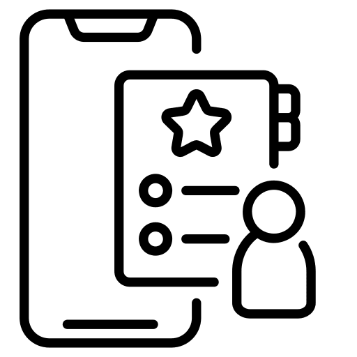 Contacts phone call electronics phone icon Contacts phone call electronics phone icon