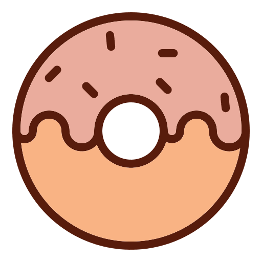 Donut food and restaurant food breakfast icon