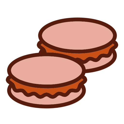 Macaroon bakery sweet food and restaurant icon