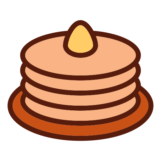 Pancake food food and restaurant meal icon Pancake food food and restaurant meal icon