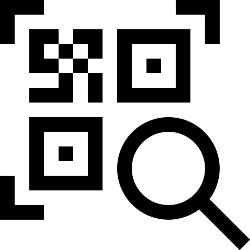 Barcode quick response code commerce and shopping interface icon