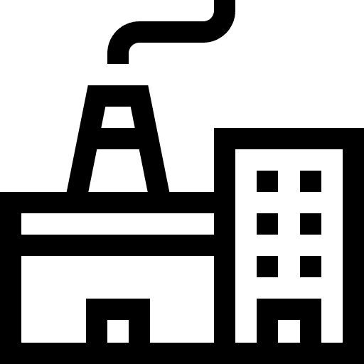 Factory industry manufacture powerplant icon