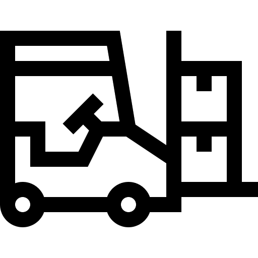 Forklift shipping transportation logistics icon Forklift shipping transportation logistics icon