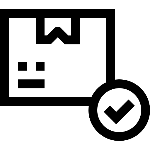 Approved boxes package delivery icon Approved boxes package delivery icon