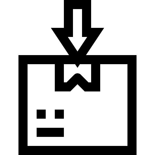 Import shipping and delivery down arrow import icon Import shipping and delivery down arrow import icon