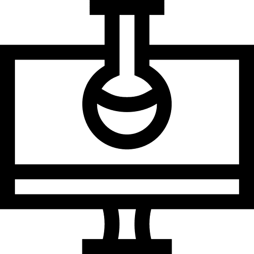 Research online learning chemistry chemical icon Research online learning chemistry chemical icon
