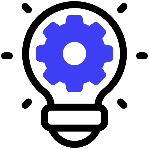 Innovation gear miscellaneous implement icon