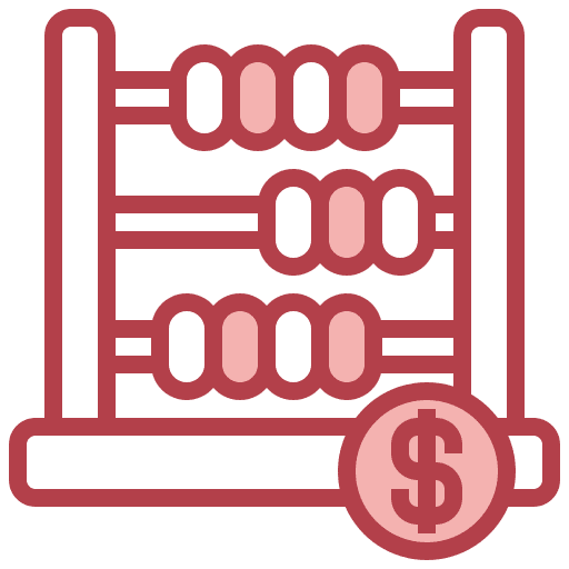 Abacus mathematics business and finance calculating icon Abacus mathematics business and finance calculating icon