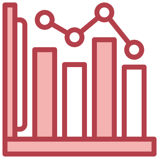 Bar chart graphic business bar chart icon