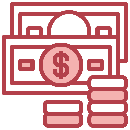 Cash money finances stack cash money icon