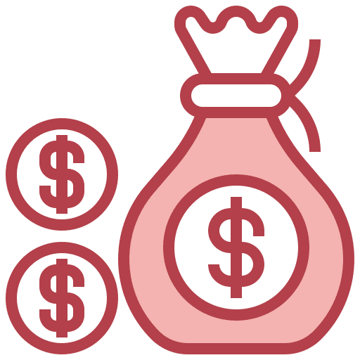 Money bag bank finance currency icon