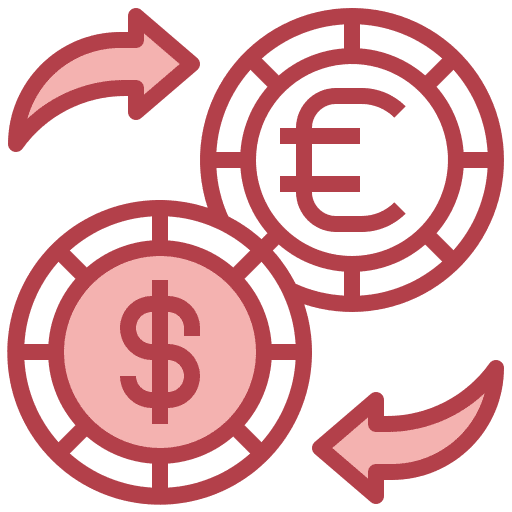 Currency exchange business and finance business cash icon Currency exchange business and finance business cash icon