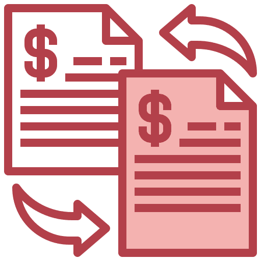 Document archive exchange interface icon Document archive exchange interface icon