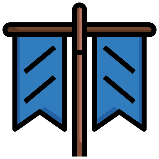 Banner flag banner marketing icon