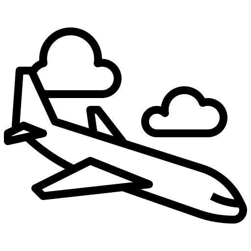 Land landing travel transportation icon