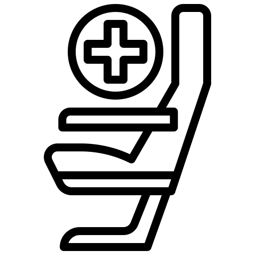 Tourist aeroplane tourist plane icon