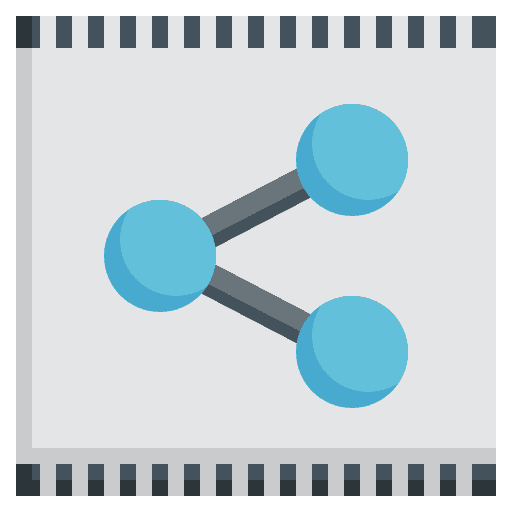 Share video network file icon Share video network file icon