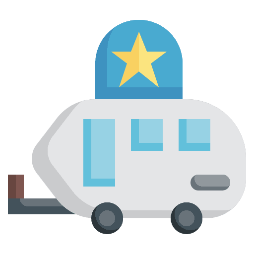 Star trailer transportation trailer star icon Star trailer transportation trailer star icon