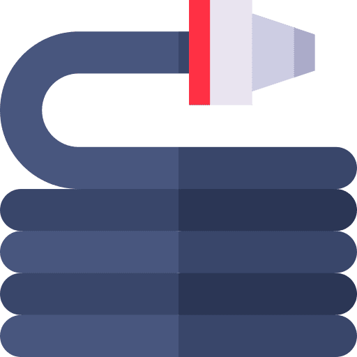 Fire hose construction and tools fireman firefighter icon