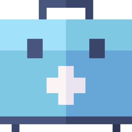 First aid kit doctor hospital health care icon